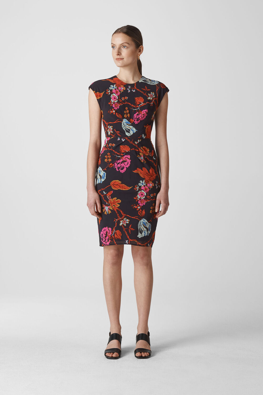 Scarf Print Silk Bodycon Multicolour