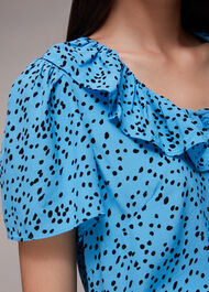 Spotted Dot Collar Top