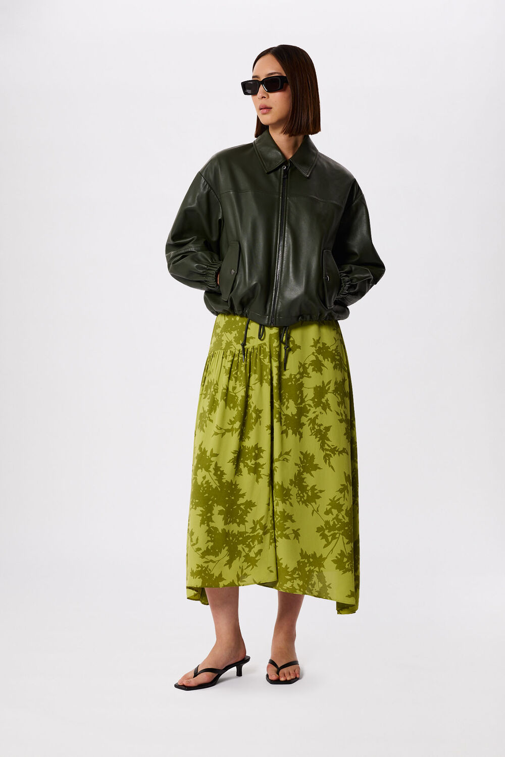 Floral Asymmetric Dress