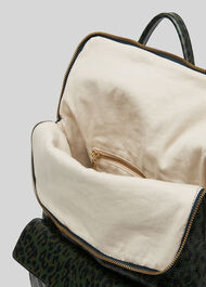 Leopard Verity Backpack Dark Green