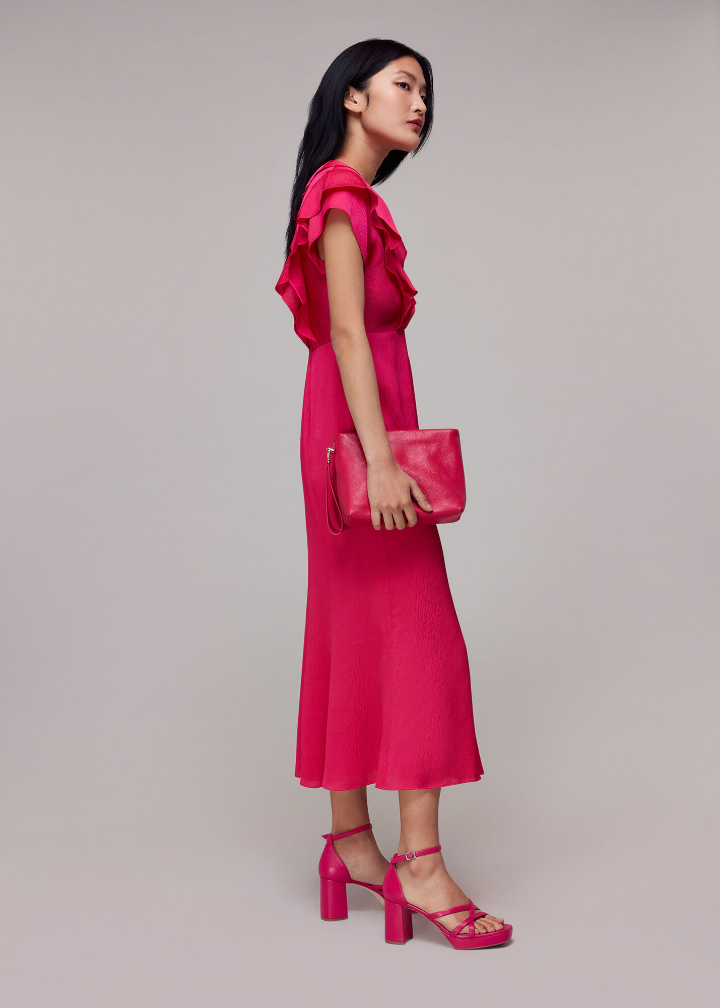 Pink Selene Platform Heeled Sandal WHISTLES