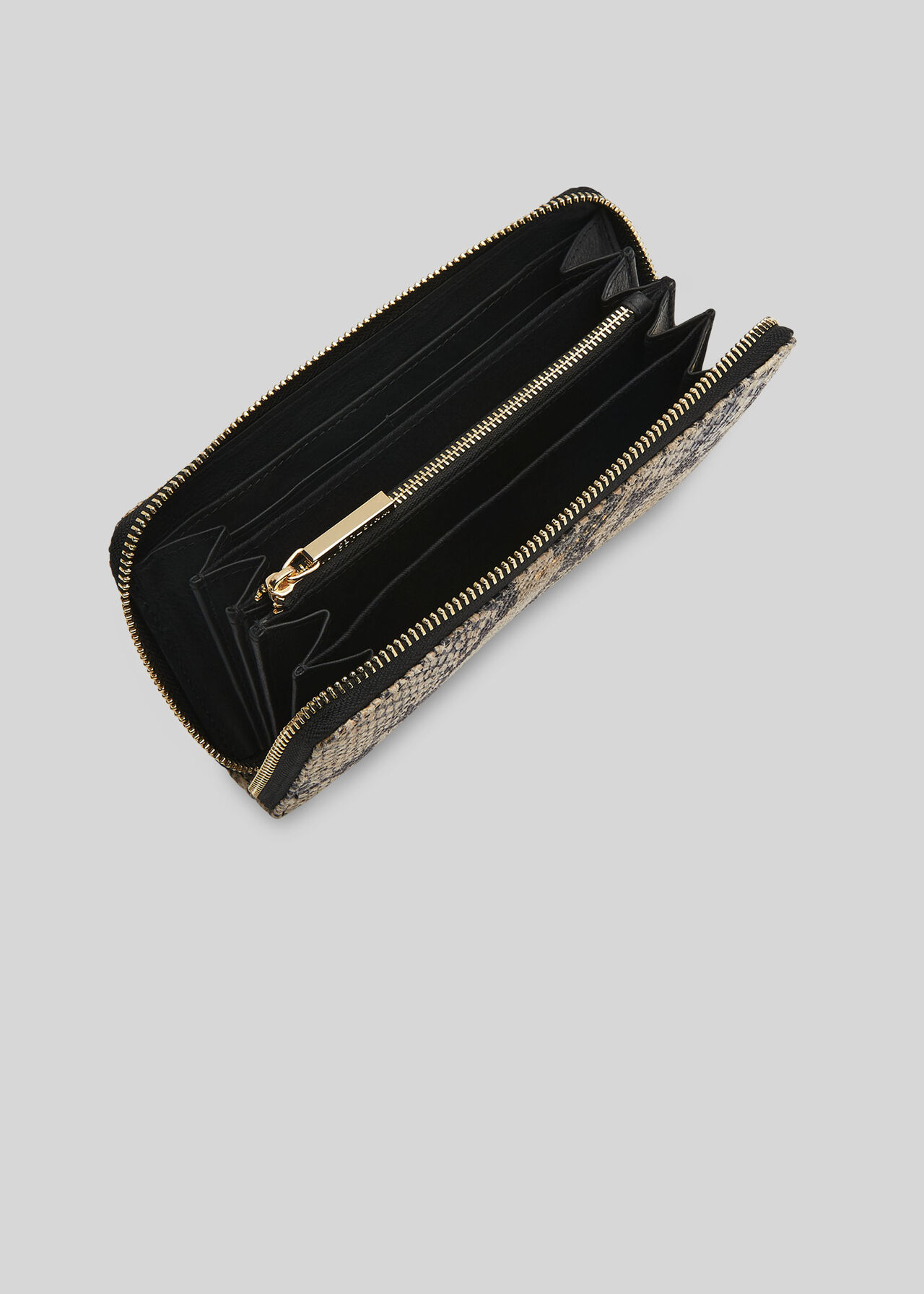 Reigate Long Snake Purse Black/Multi