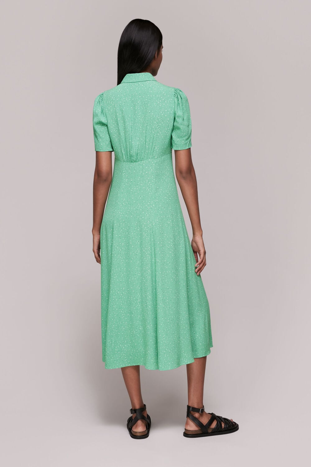 Scattered Bloom Midi Dress