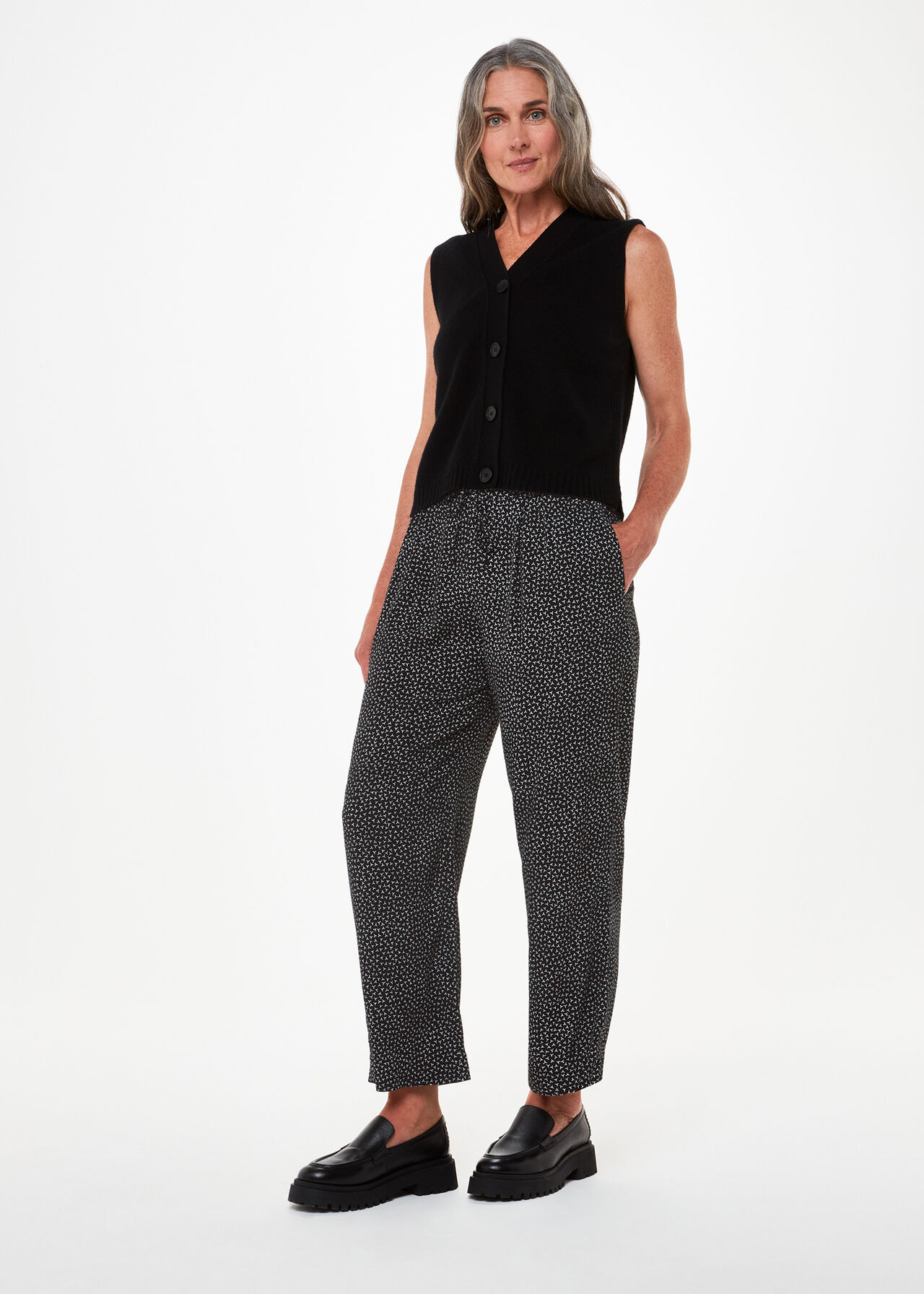 Scattered Y Print Trouser