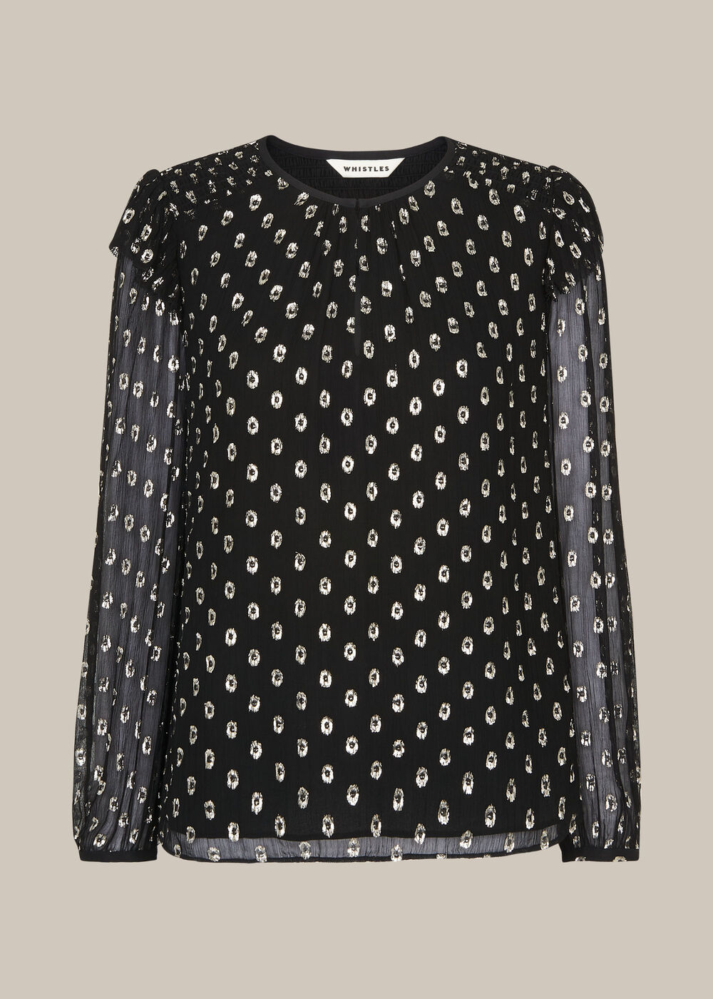 Metallic Dobby Sophia Top