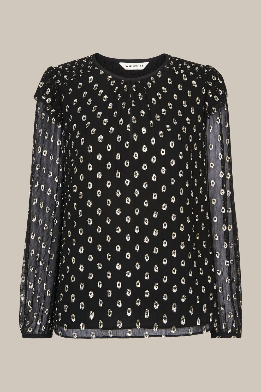Metallic Dobby Sophia Top
