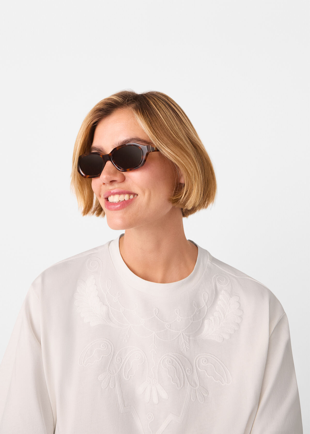Embroidered Cotton T-Shirt