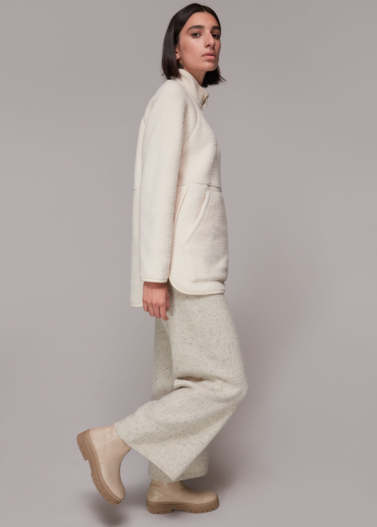 Taupe Knole Sock Chunky Chelsea Boot WHISTLES