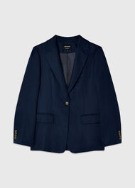 Relaxed Hopsack Blazer