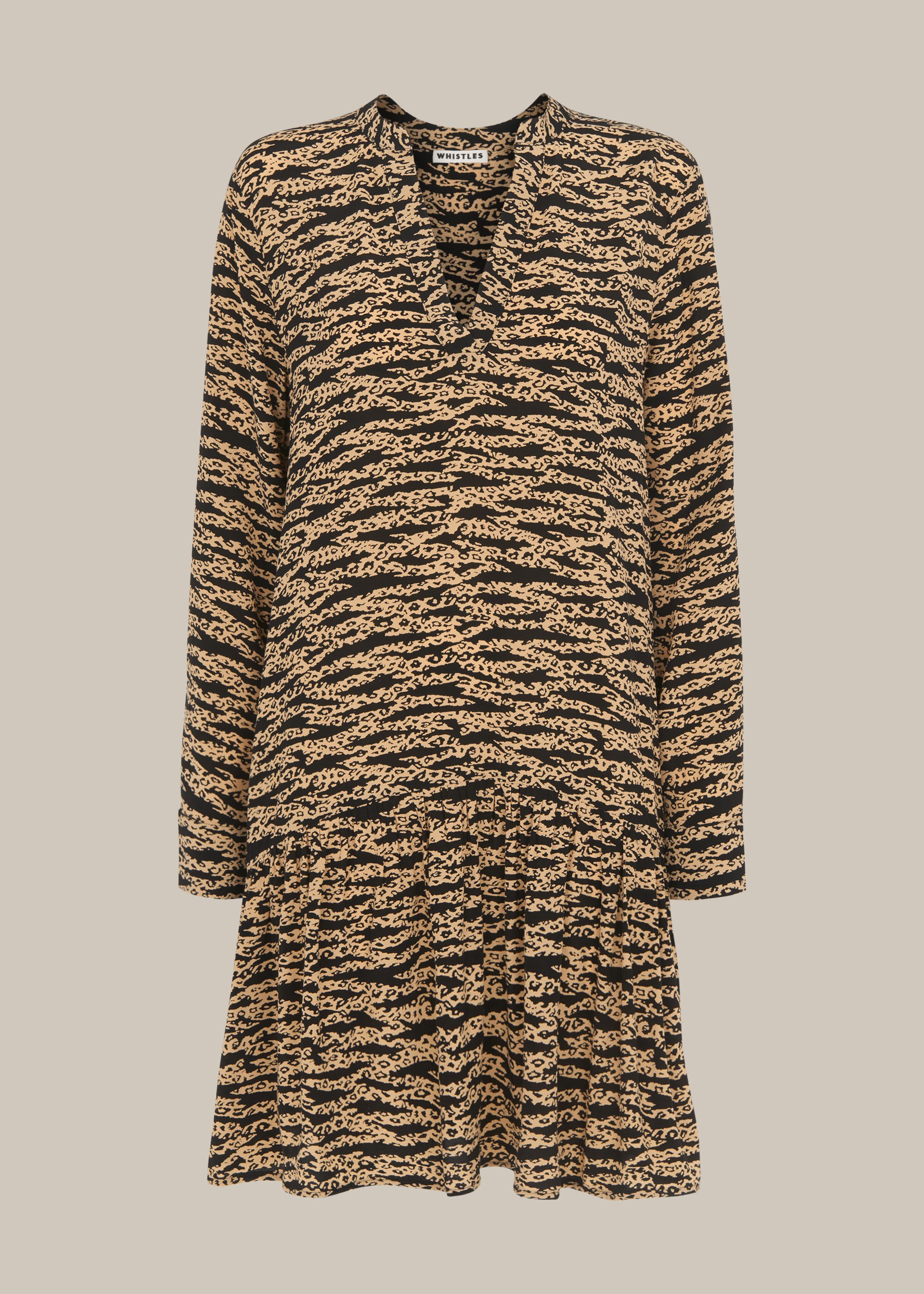 Alix the label striped leopard dress new arrivals
