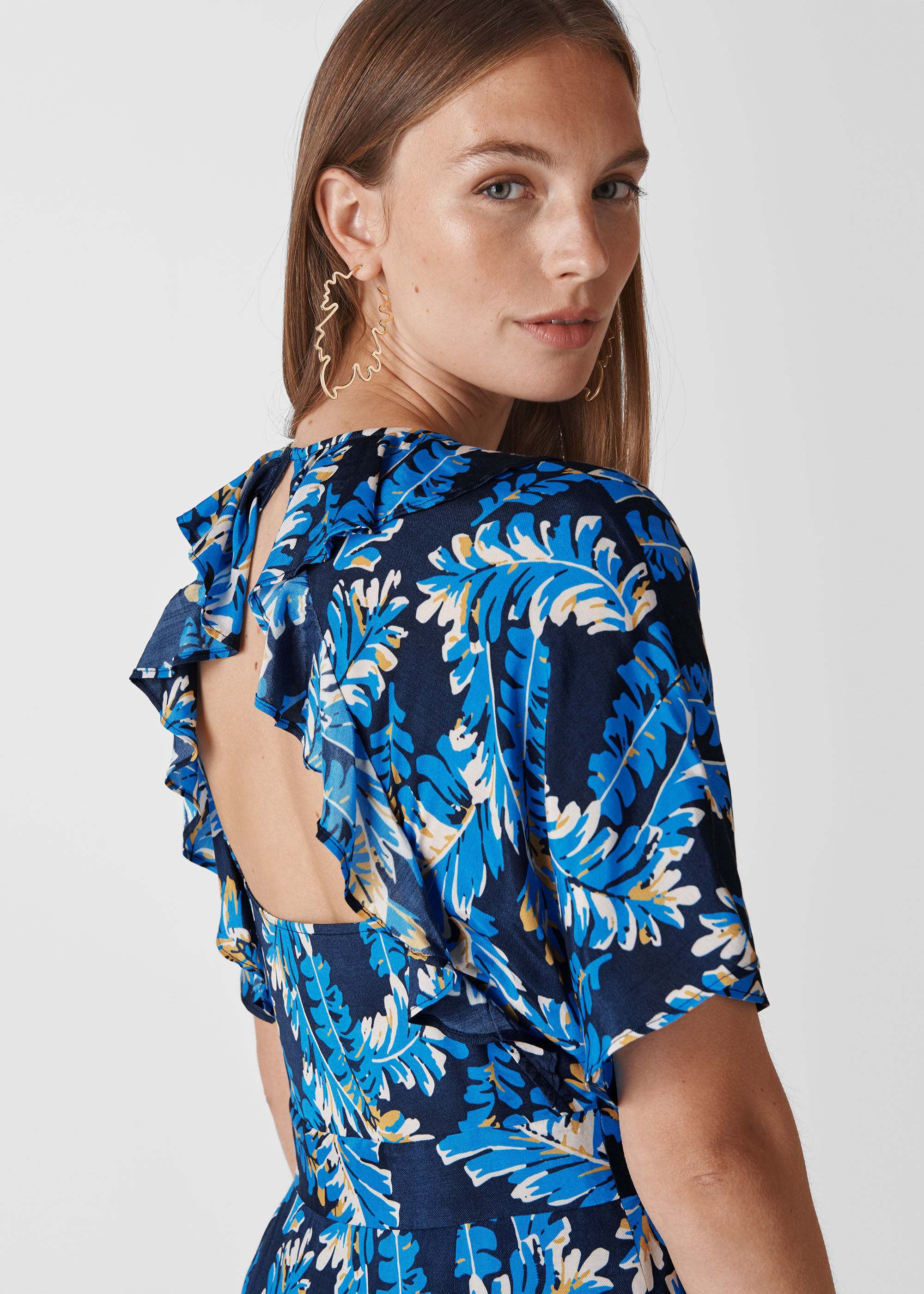 Whistles josephine print midi dress 2025