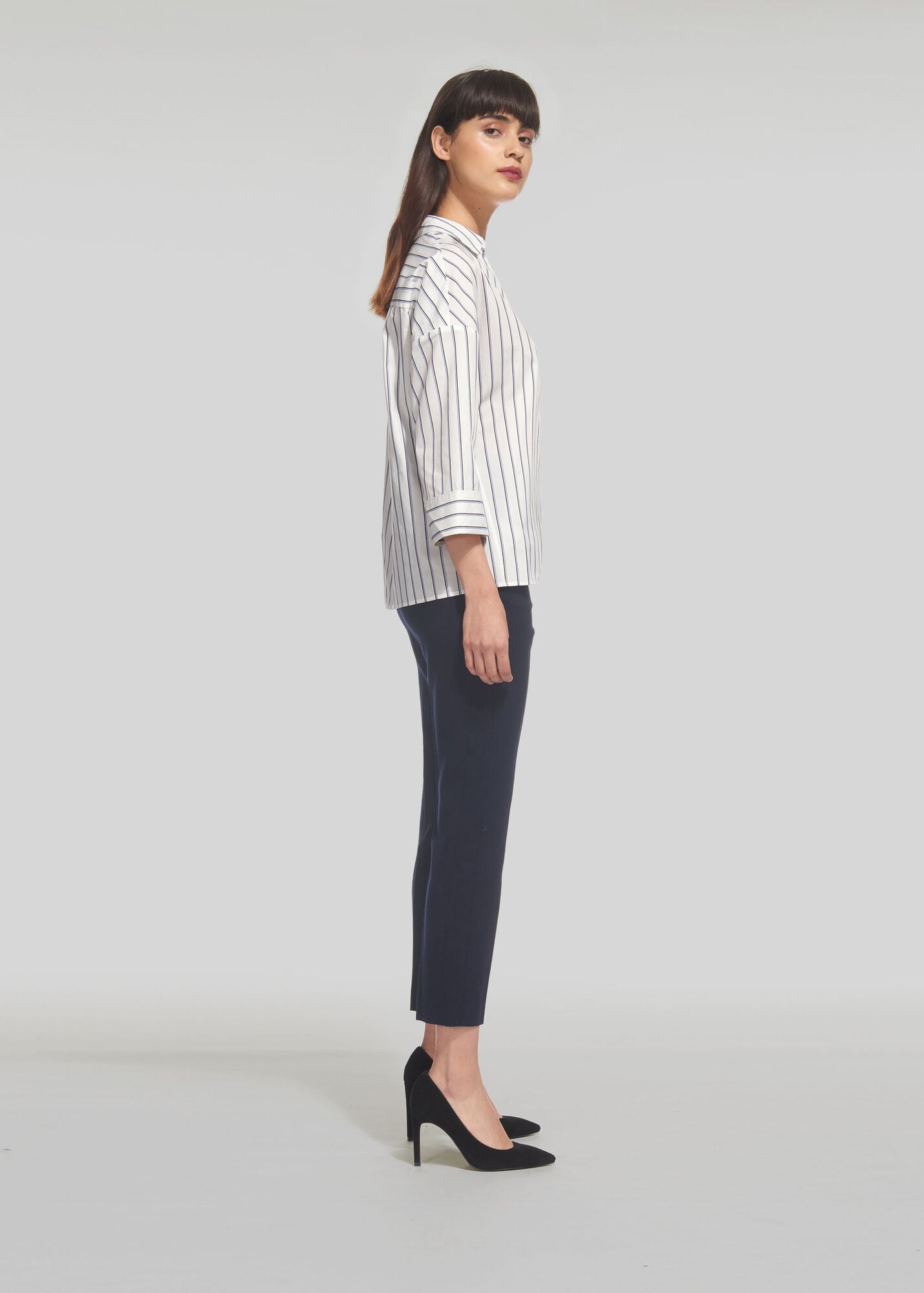Lola Stripe Trousers - Blue