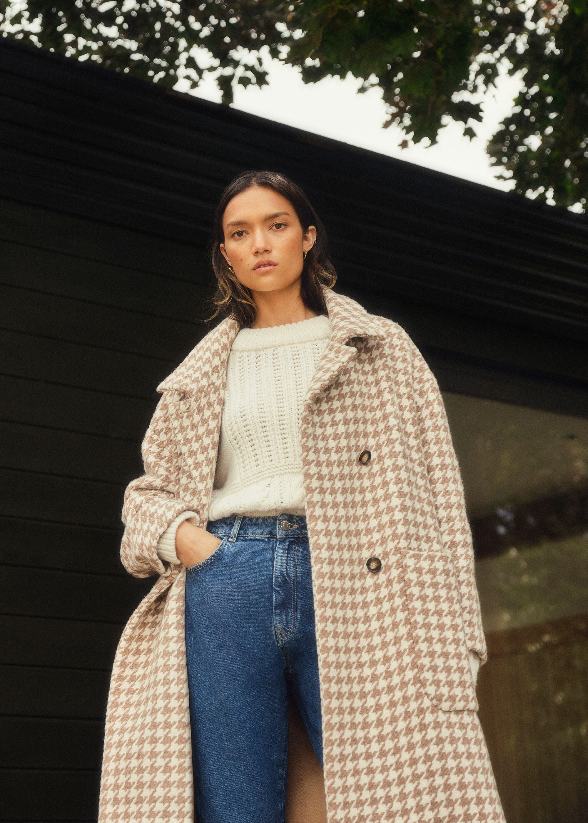 Whistles dogtooth coat Clearance
