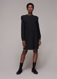 Sleeve Detail Sweat Dress