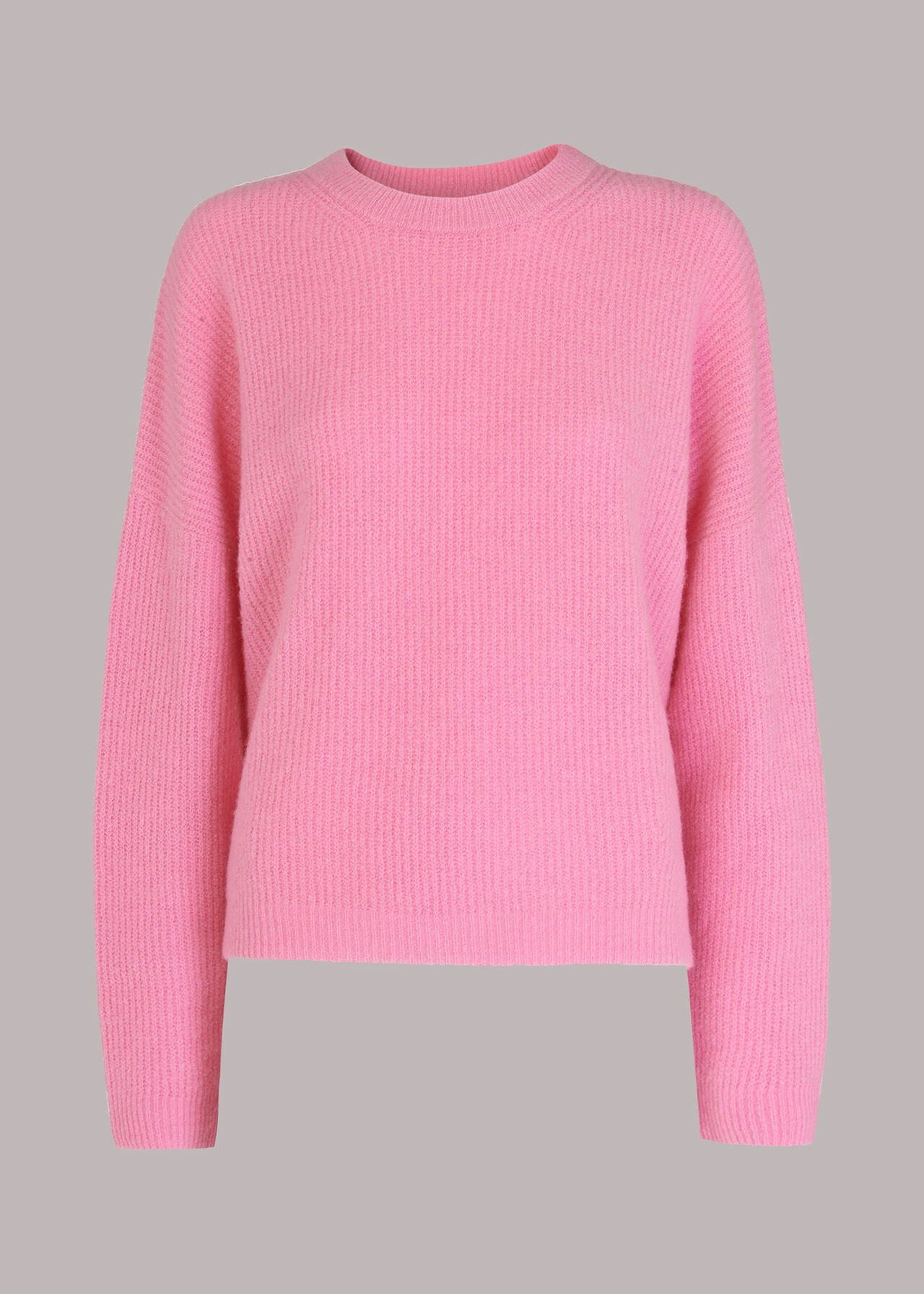 Ribbed Crew Neck Jumper