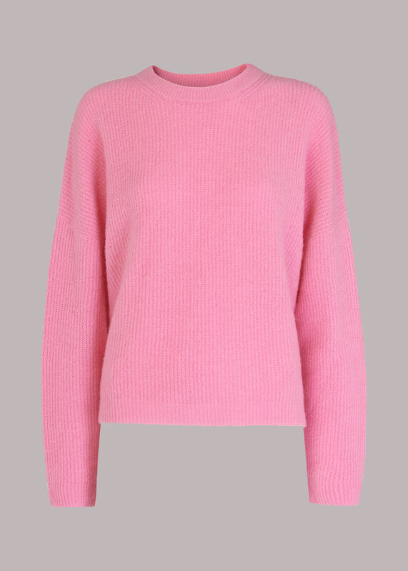 Ribbed Crew Neck Jumper