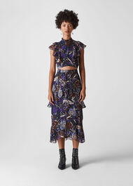 Bernadette Montrose Print Top Purple