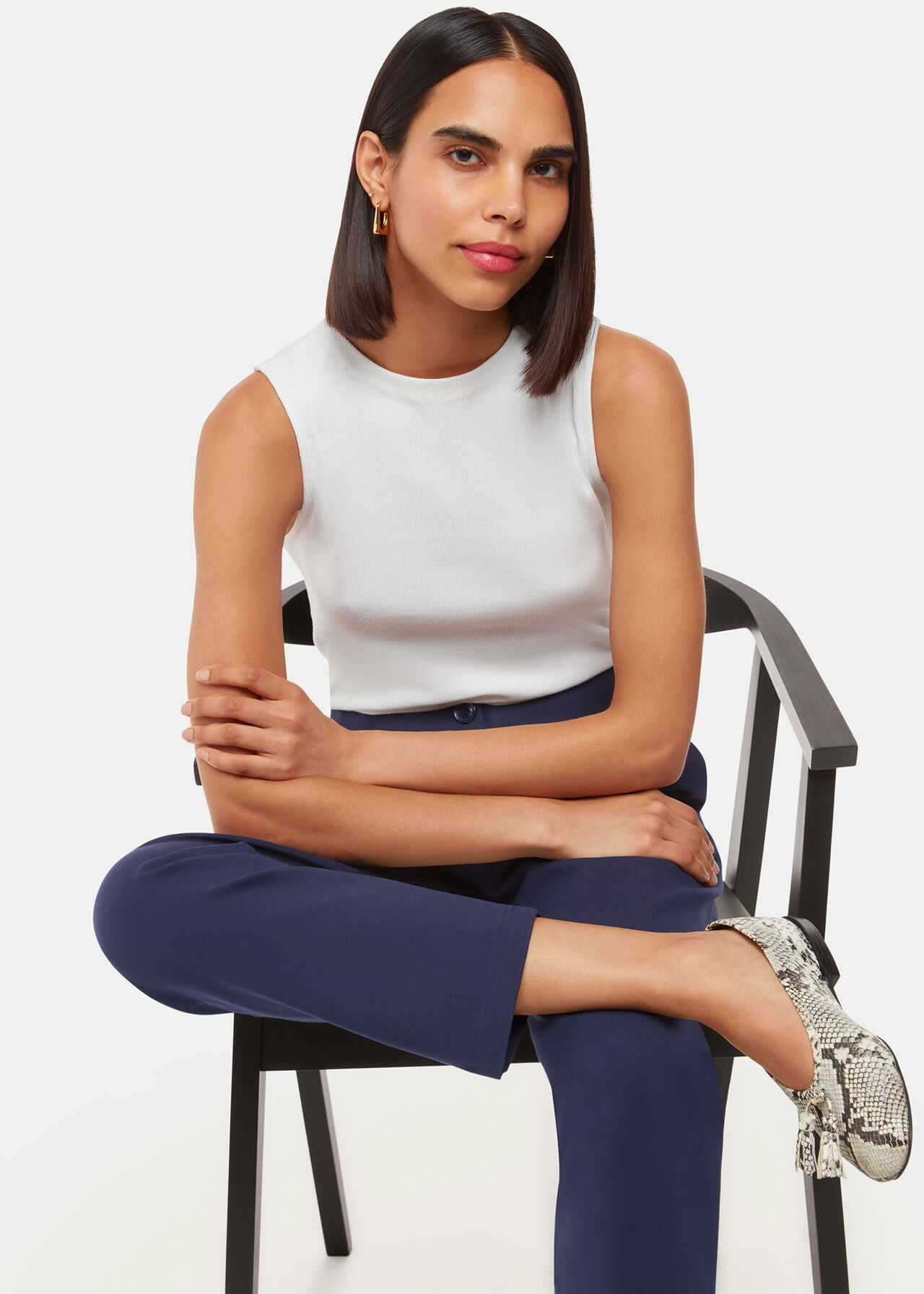 Lila Ponte Trouser