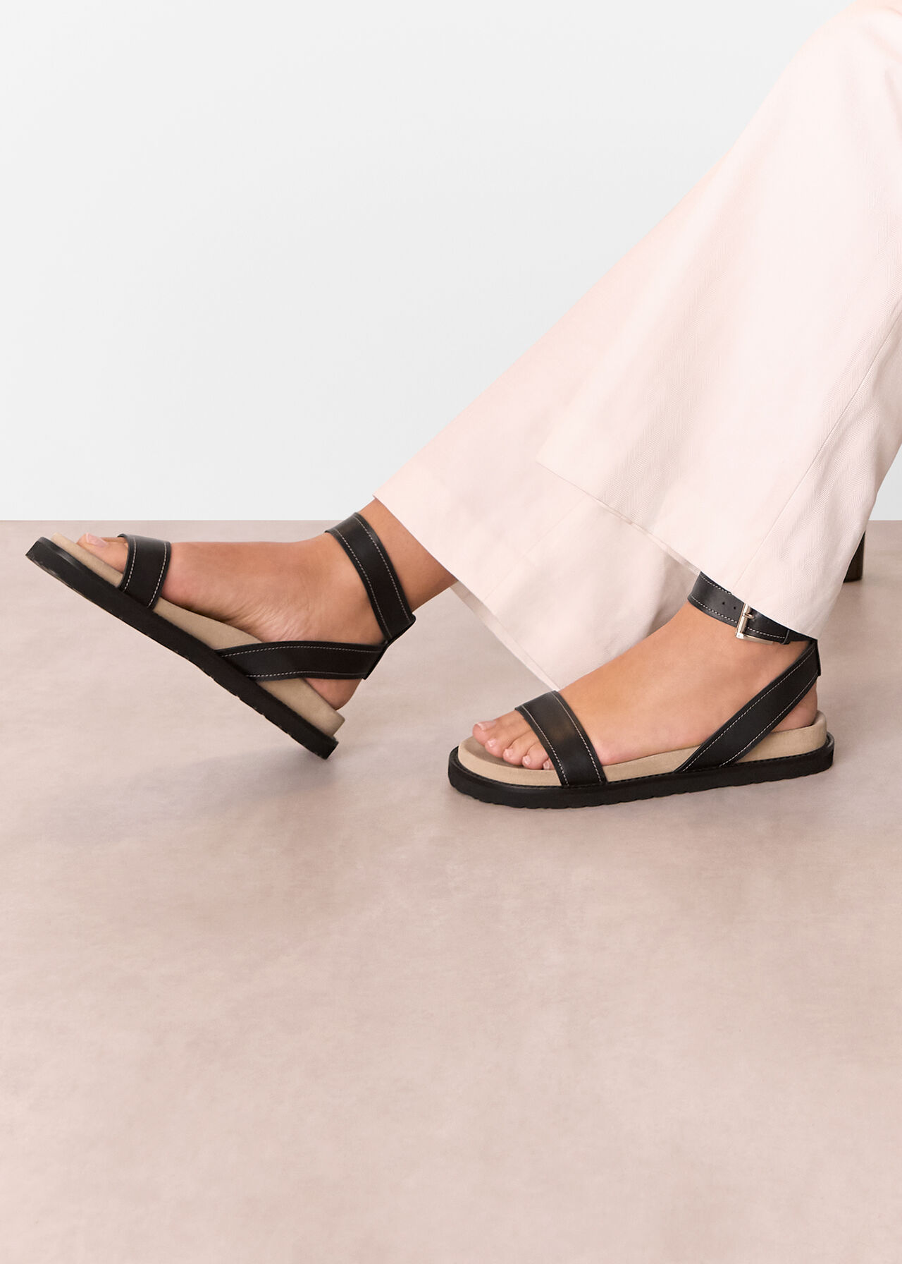 Ottie Contrast Stitch Sandal