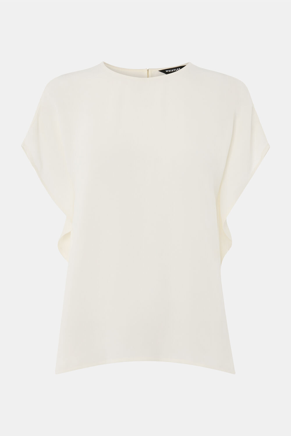 Short Sleeve Crepe Shell Top