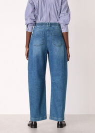 Elasticated Waist Barrel Jean