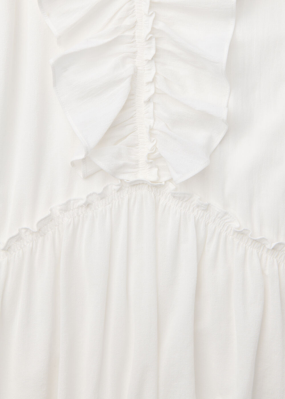 Ruffle Trapeze Mini Dress