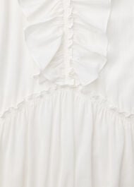 Ruffle Trapeze Mini Dress