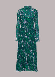Kaleidoscope Plisse Midi Dress