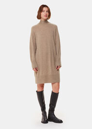 Cashmere Funnel Neck Dress