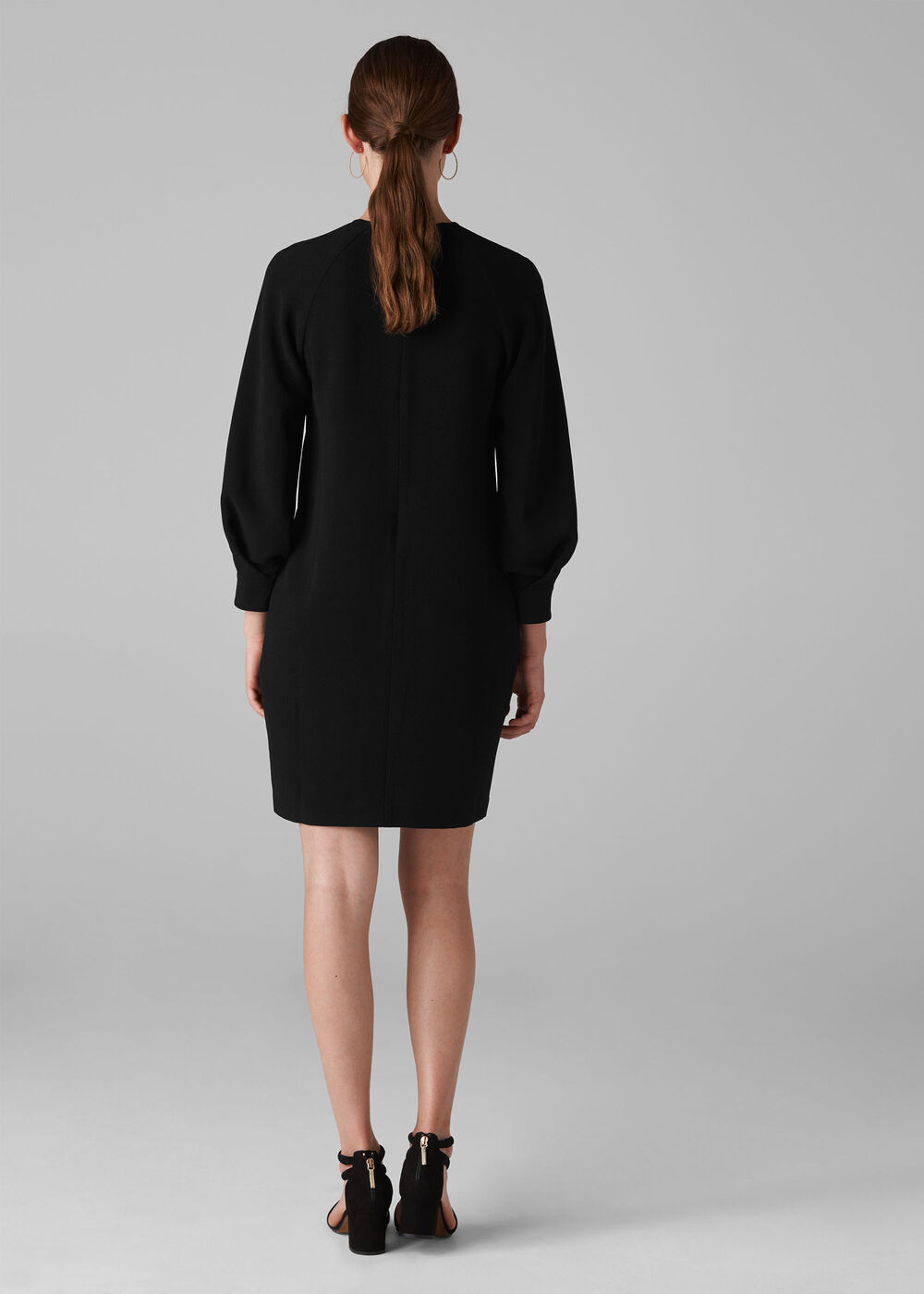 Tihara Textured Dress Black