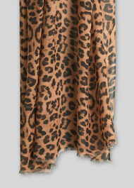 Lily and Lionel Leopard Scarf Beige