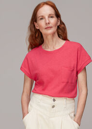 Ember Linen Mix Pocket Tee