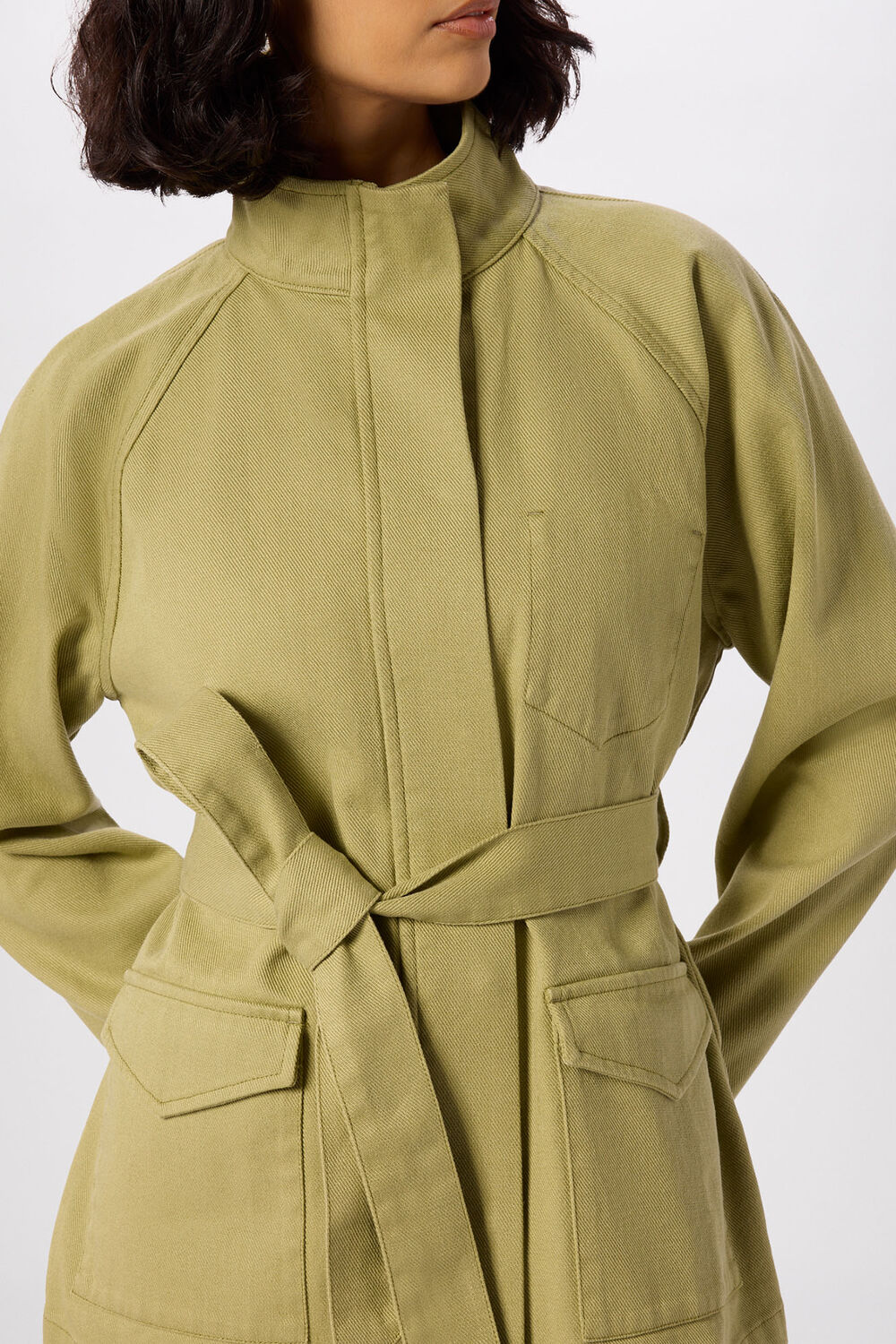 Belted Cotton Safari Jacket