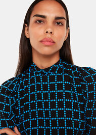 Abacus Check High Neck Dress
