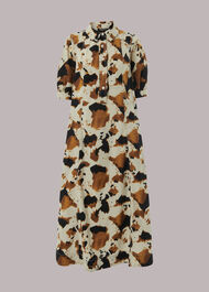 Cow Print Shirt Dress