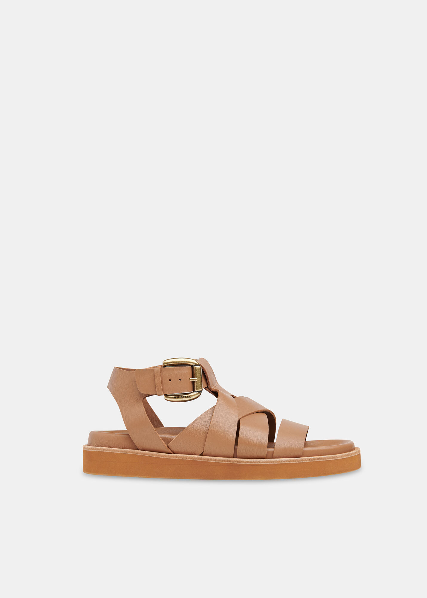 Tan Ezra Strappy Sandal WHISTLES Whistles UK