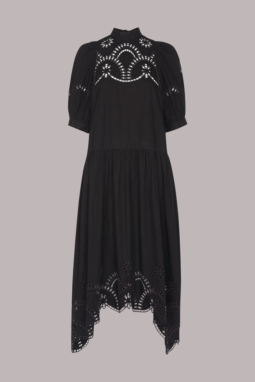 Broderie Cutwork Poplin Dress