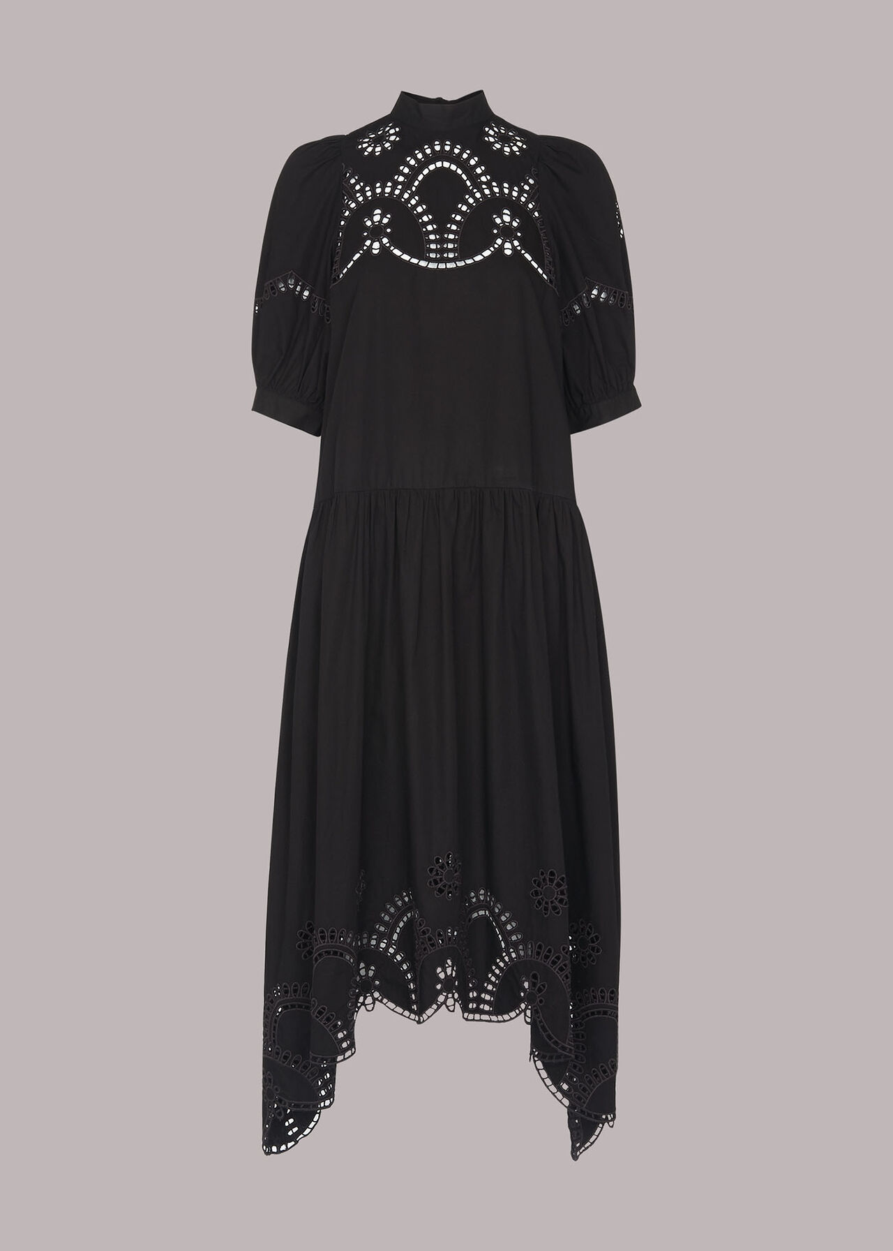 Broderie Cutwork Poplin Dress