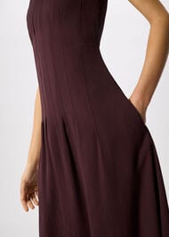 Seamed Detail Textured Dress