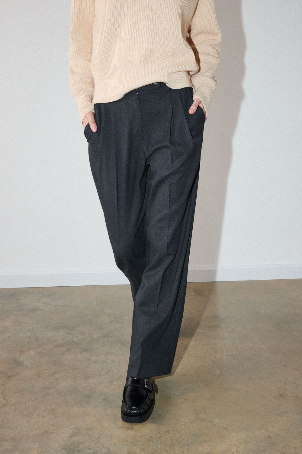 Grey Flannel Straight Leg Trouser