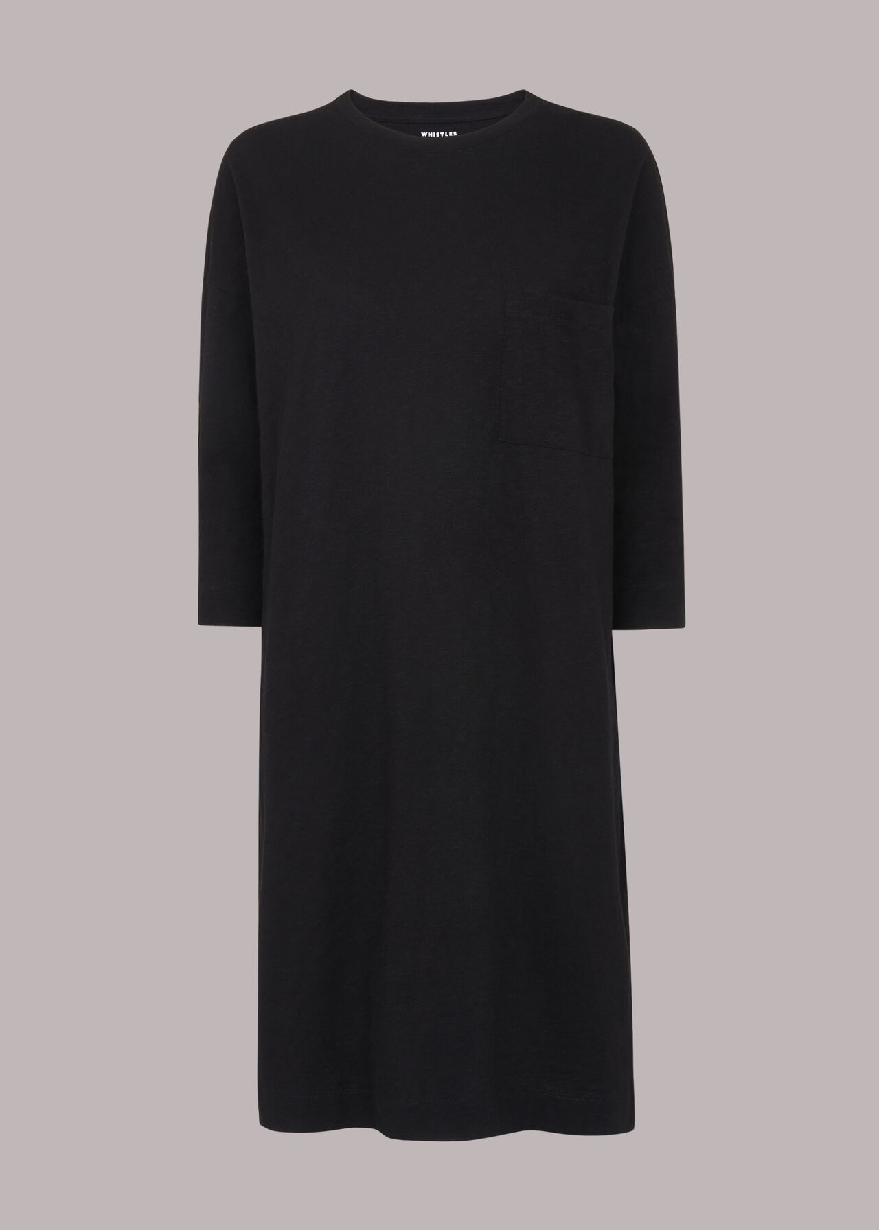 Black Cotton Pocket Dress | WHISTLES
