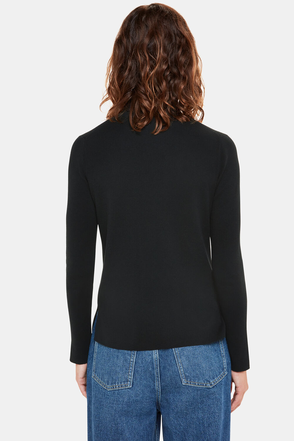 Black Maja Knitted Polo Neck Knit