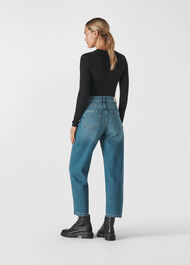 Essential Crew Neck Top Black