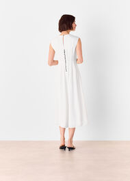 Crepe Sleeveless Midi Dress