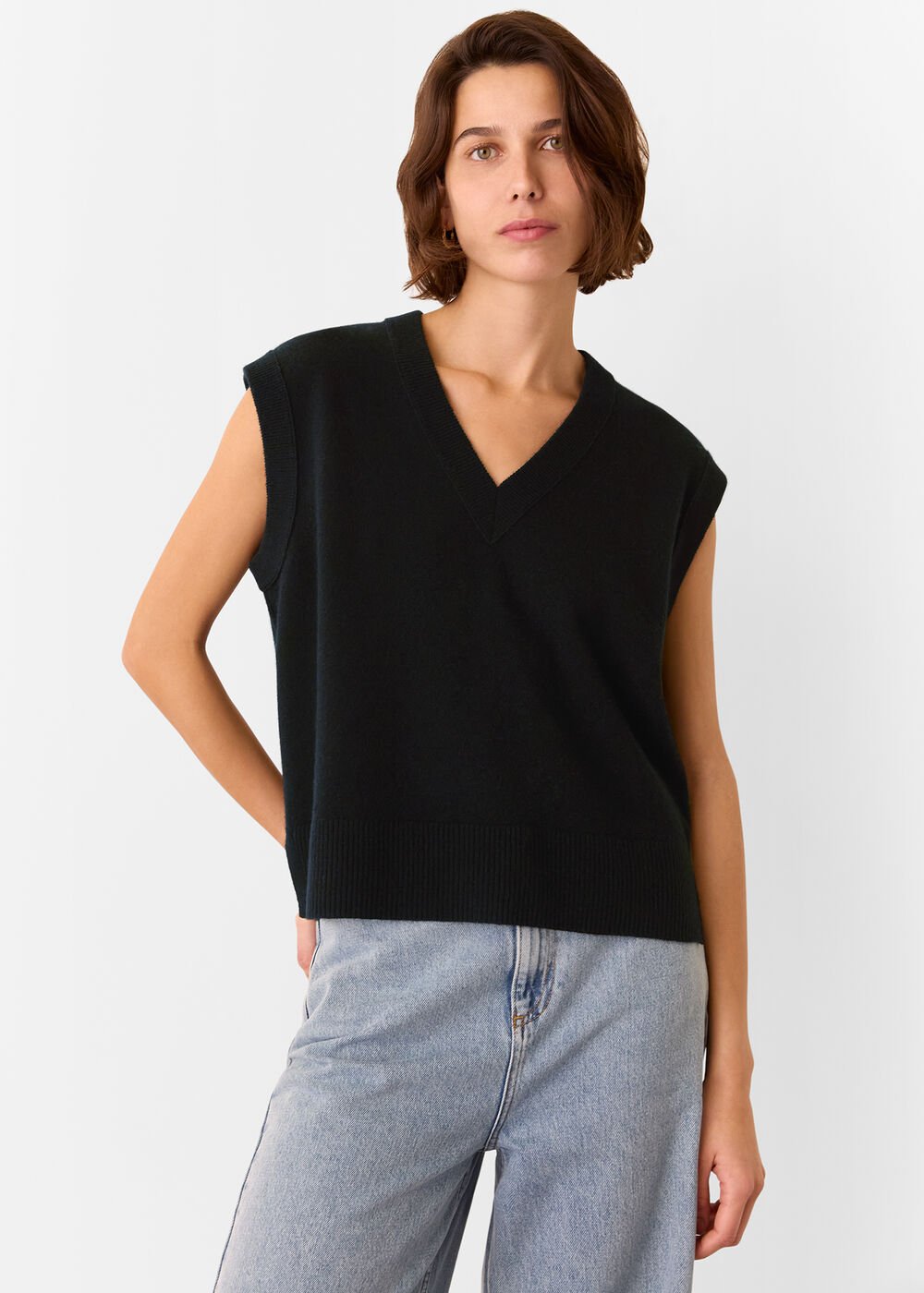 Wool V Neck Tank