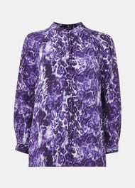 Glossy Leopard Raglan Shirt