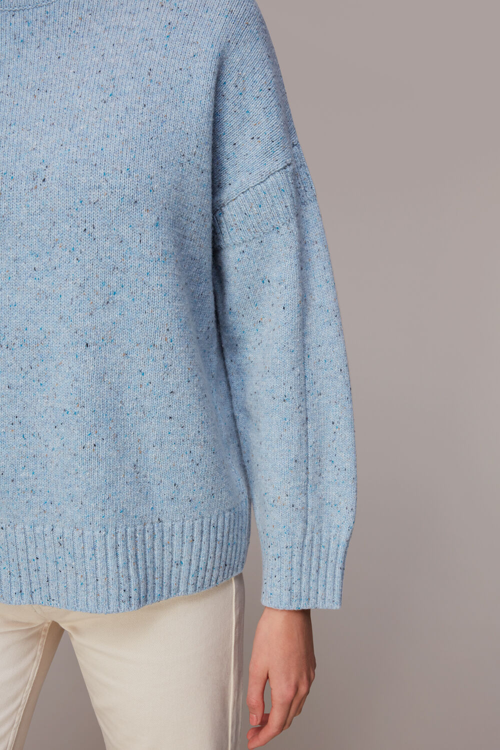 Flecked Funnel Neck Jumper