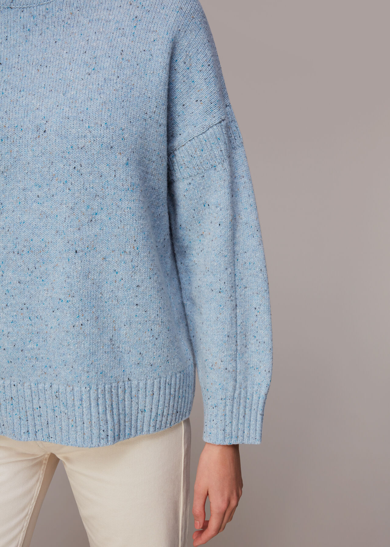 Flecked Funnel Neck Jumper