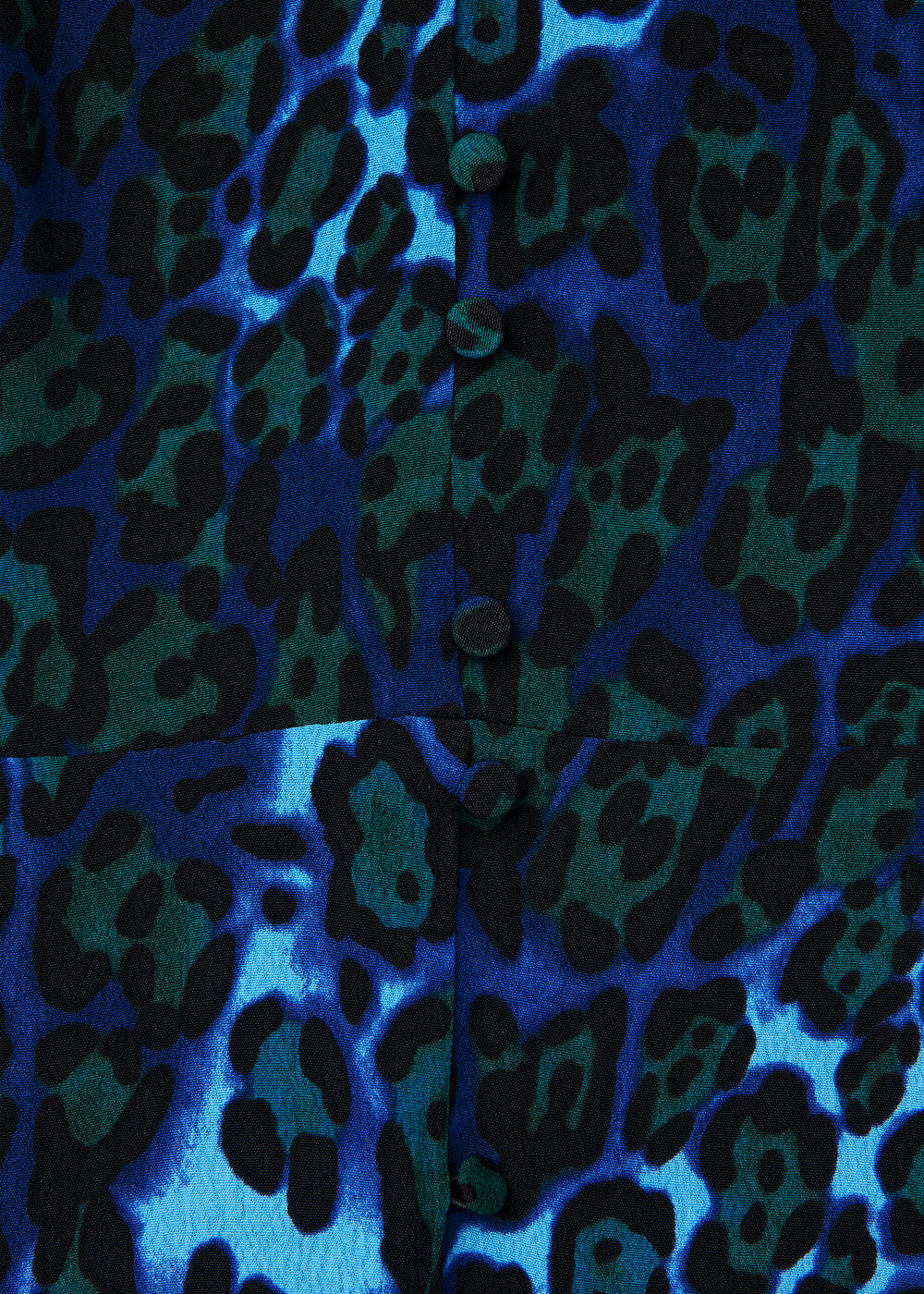 Night Cat Print Midi Dress