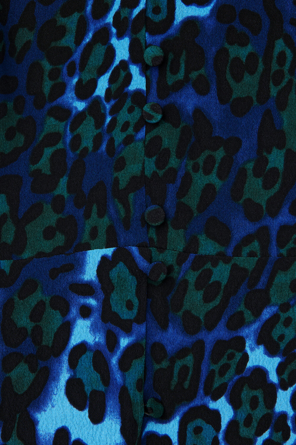 Night Cat Print Midi Dress